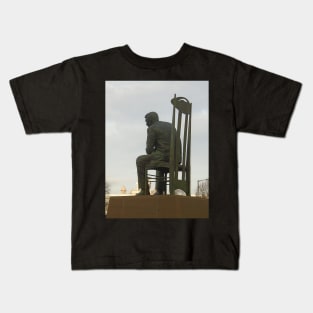 Charles Rennie Mackintosh Statue (1) Kids T-Shirt
